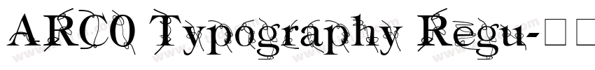 ARC0 Typography Regu字体转换